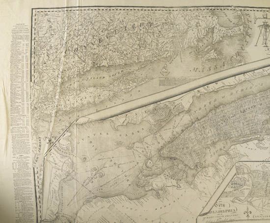 (NEW YORK CITY.) Randel, John. The City of New York as laid out by the Commissioners with the Surrounding Countryside.
